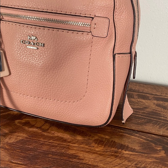 Coach Pink Leather Backpack - Picture 5 of 16